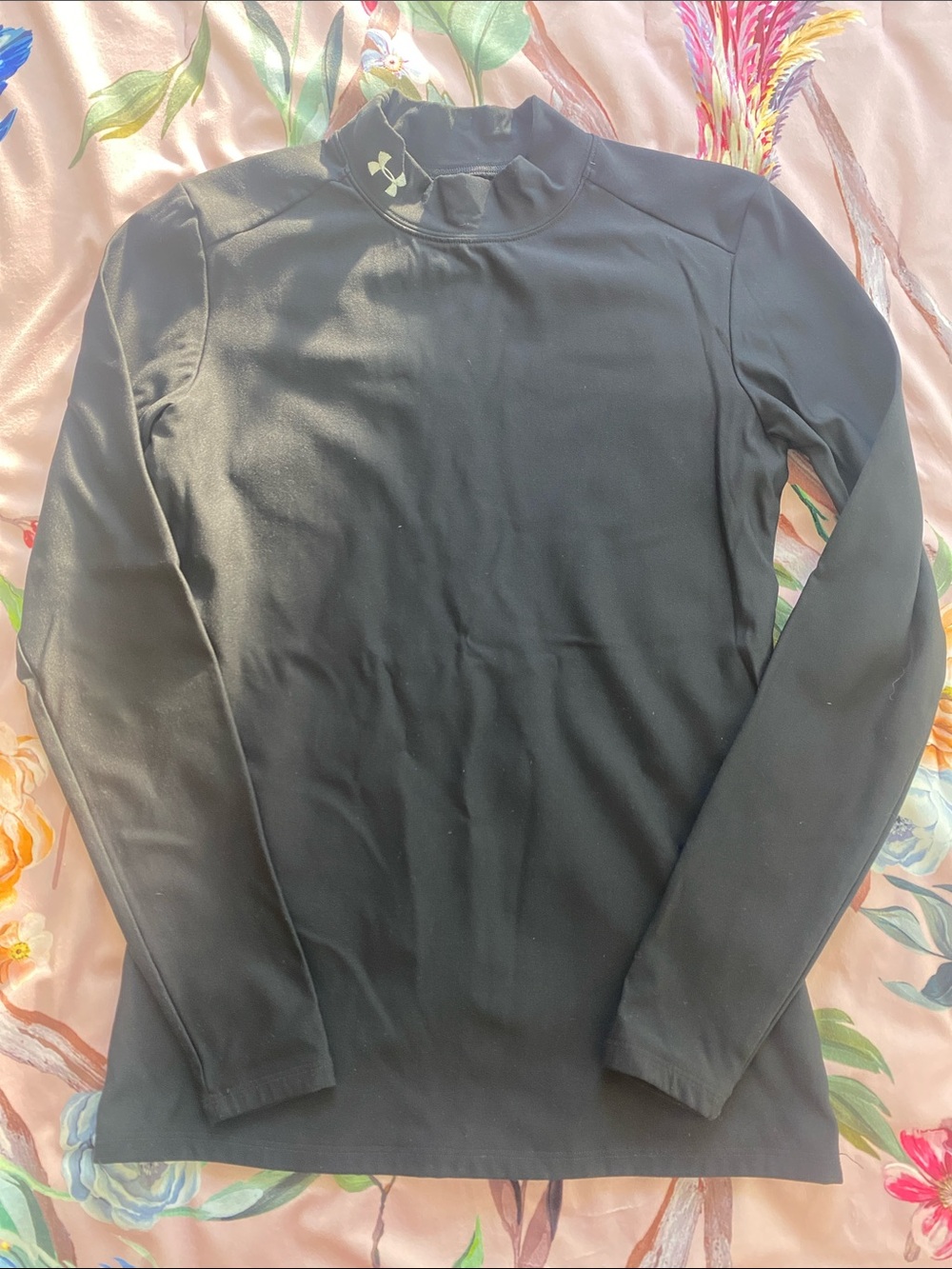 Under Armour Black Mock Neck Performance Top